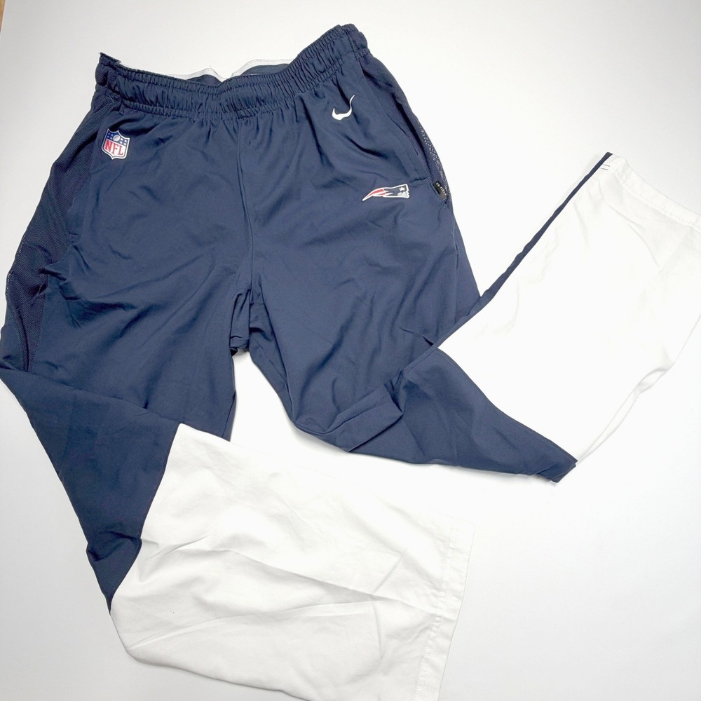 Nike New England Patriots NFL On Field Dri Fit Pants Mens XXL Navy White